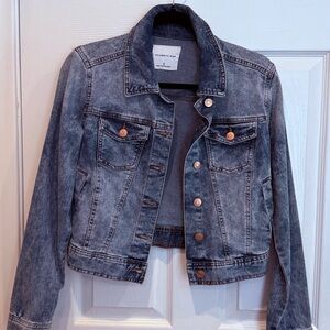 Celebrity Pink Washed Blue Jean Jacket